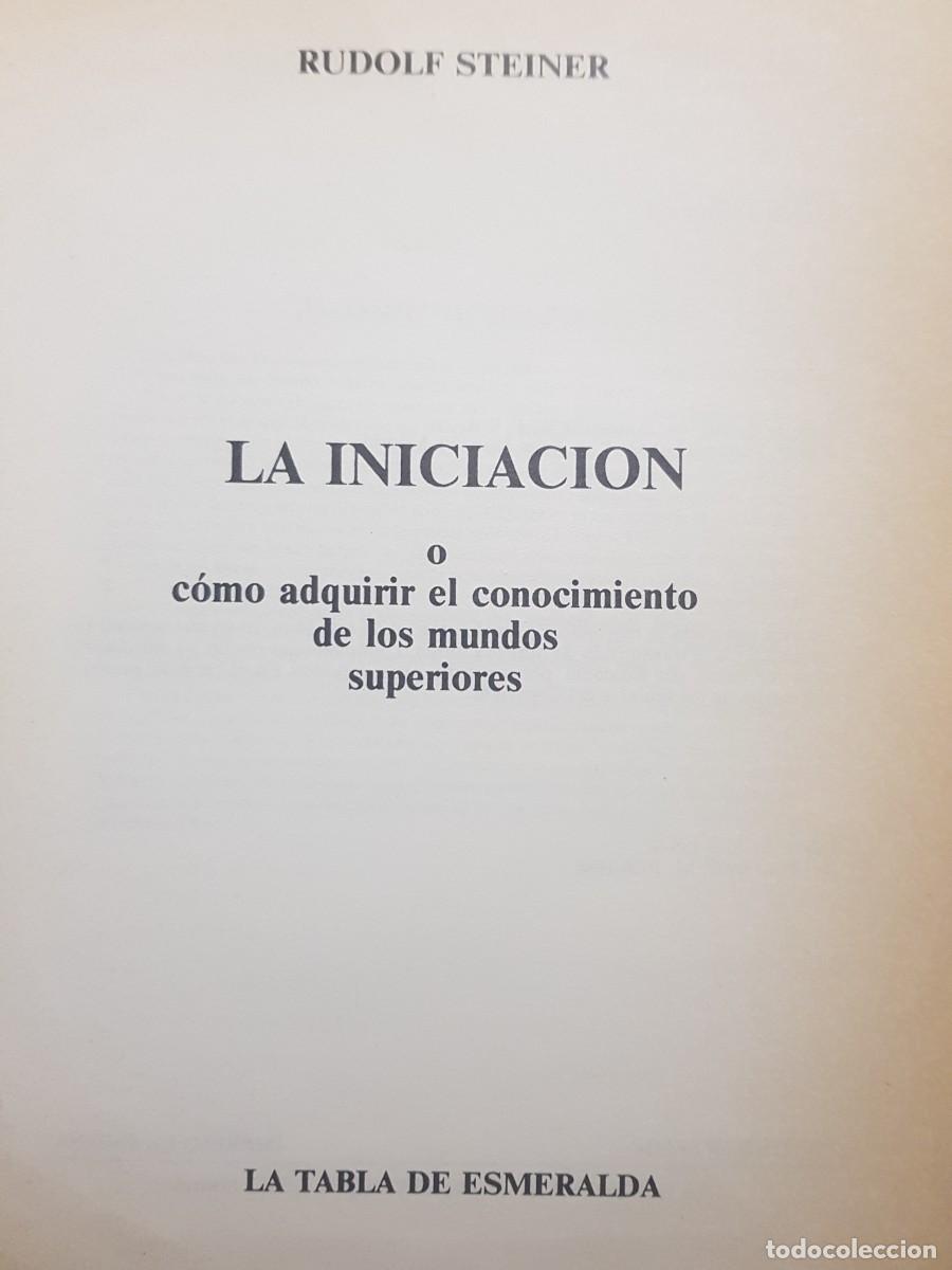 Libros: LA INICIACION - RUDOLF STEINER - ED. EDAF - 1988 - Foto 4