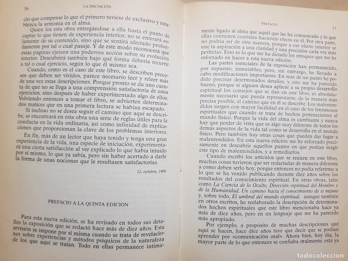 Libros: LA INICIACION - RUDOLF STEINER - ED. EDAF - 1988 - Foto 11