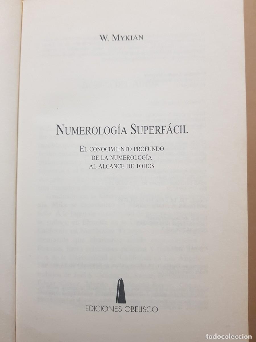 Libros: IMPECABLE - NUMEROLOG&Iacute;A SUPERF&Aacute;CIL - W. MYKIAN - ED. OBELISCO - 2008 - 1&ordf; EDICI&Oacute;N - Foto 3