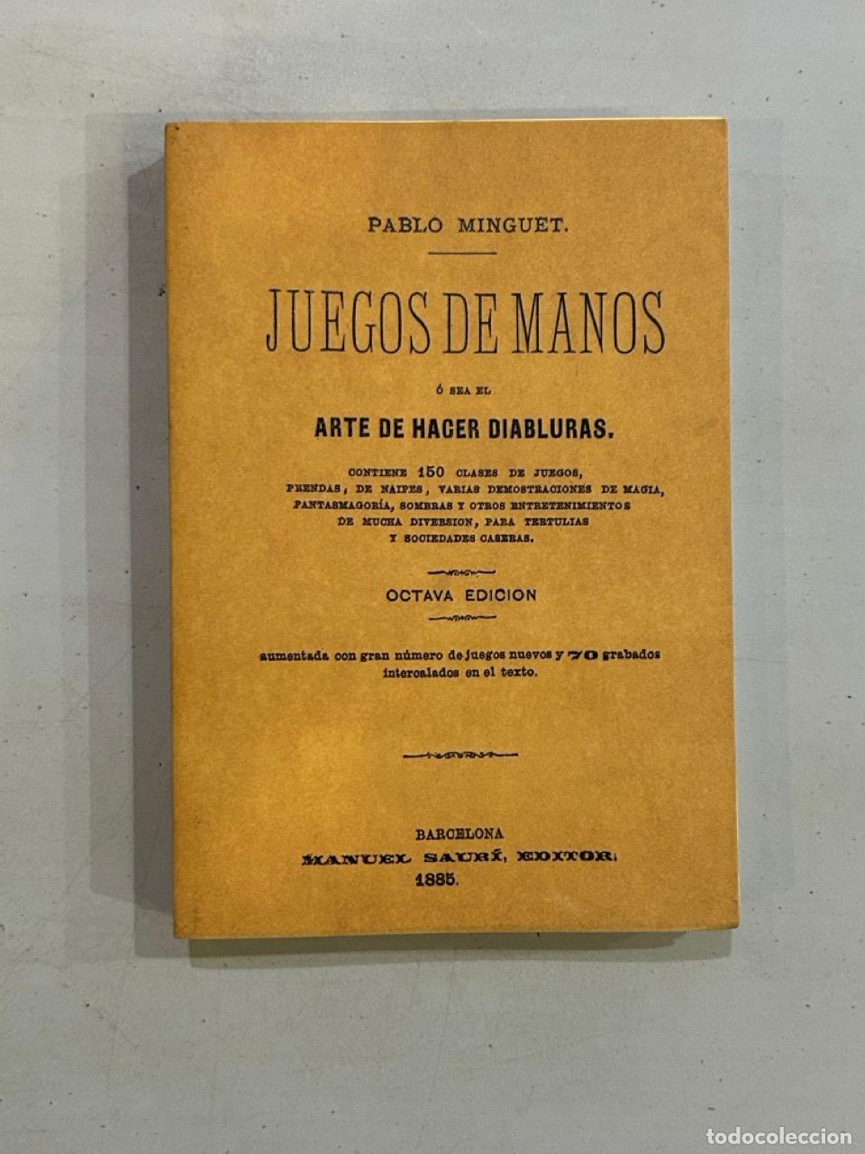 Libros: Pablo Minguet - Juegos de manos - Foto 1