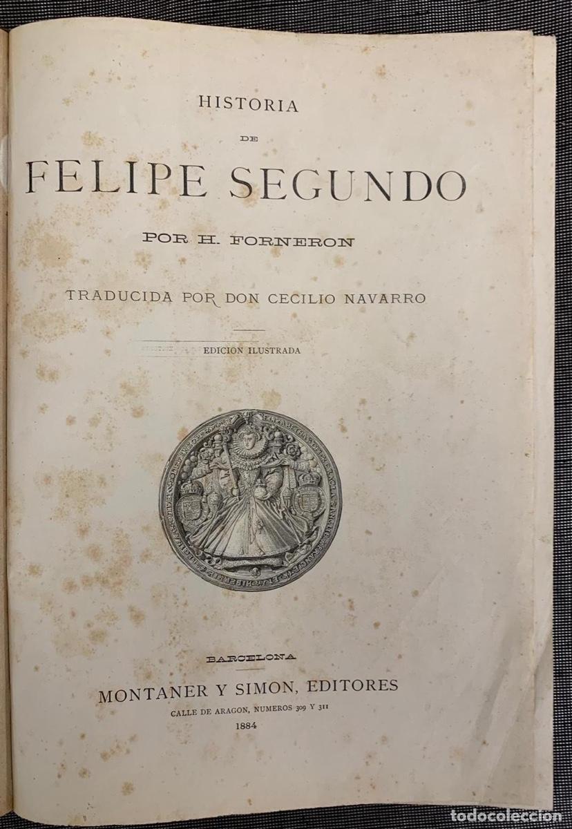 Libros: Historia de Felipe Segundo - Forneron, H. - Foto 3