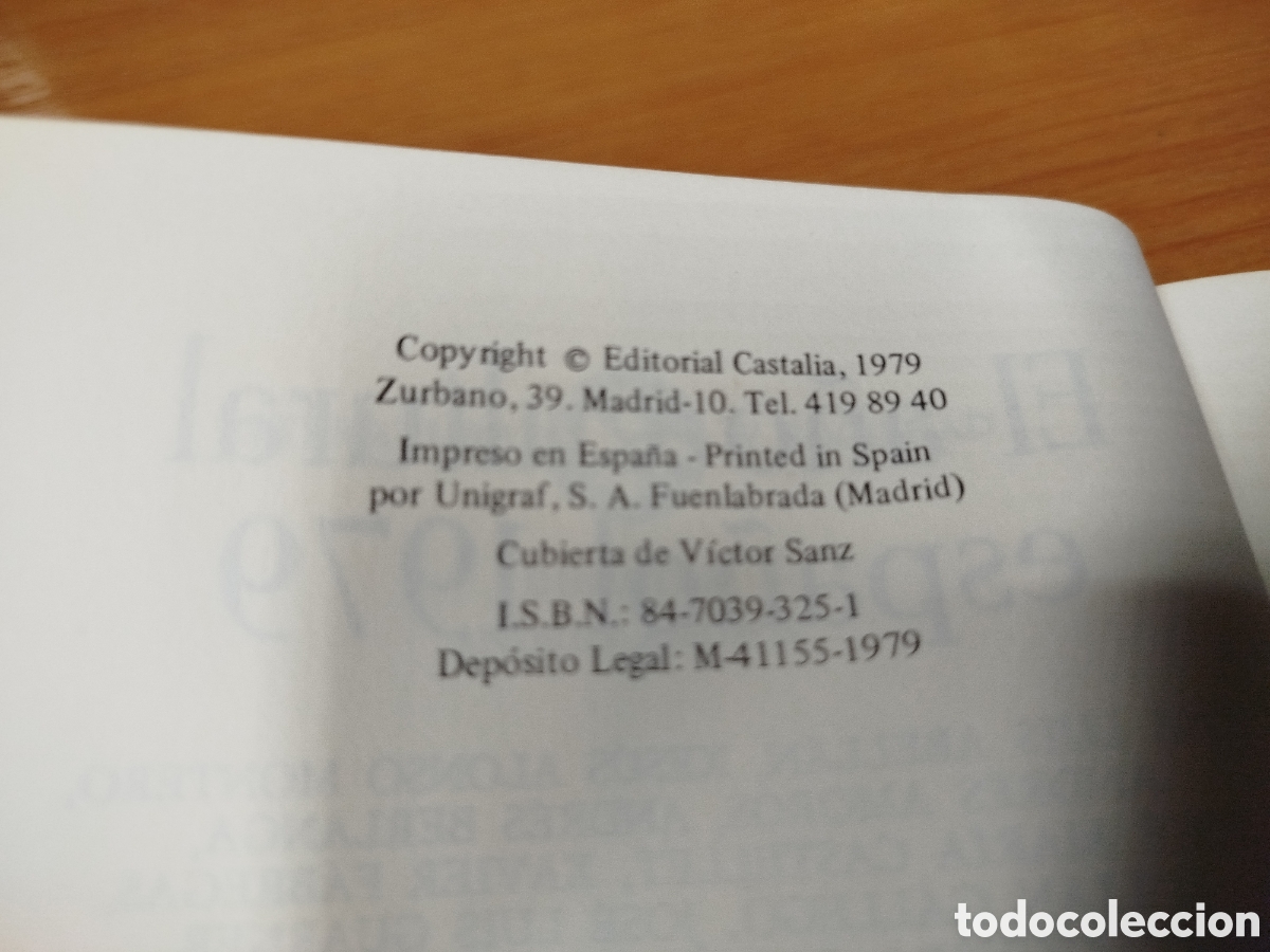 Libros: El a&ntilde;o cultural espa&ntilde;ol 1979. Editorial Castalia. - Foto 3