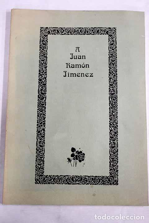 Libros: A Juan Ram&oacute;n Jim&eacute;nez - Foto 1