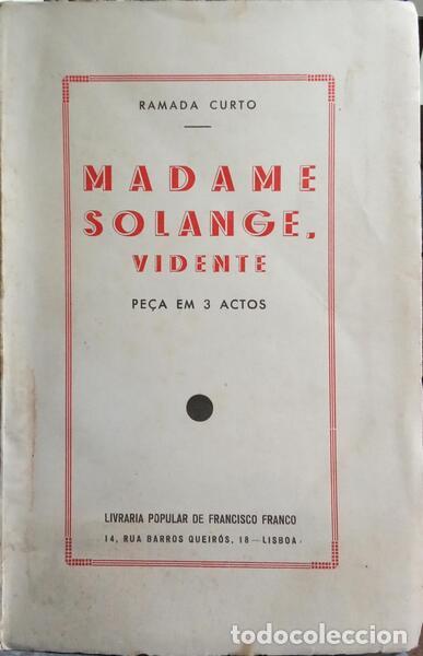 Libros: RAMADA CURTO. (Amilcar da Silva) - MADAME SOLANGE, VIDENTE. - Foto 1