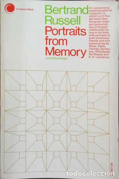 Libros: RUSSELL. (Bertrand) - PORTRAITS FROM MEMORY. - Foto 1