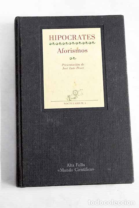 Libros: Aforismos: Hip&oacute;crates.- Hip&oacute;crates - Foto 1