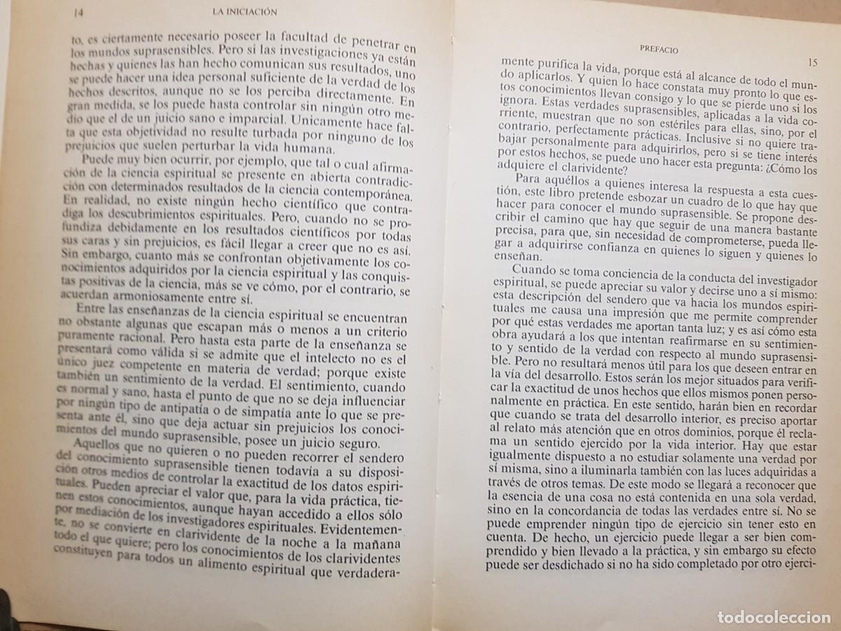 Libros: LA INICIACION - RUDOLF STEINER - ED. EDAF - 1988 - Foto 7