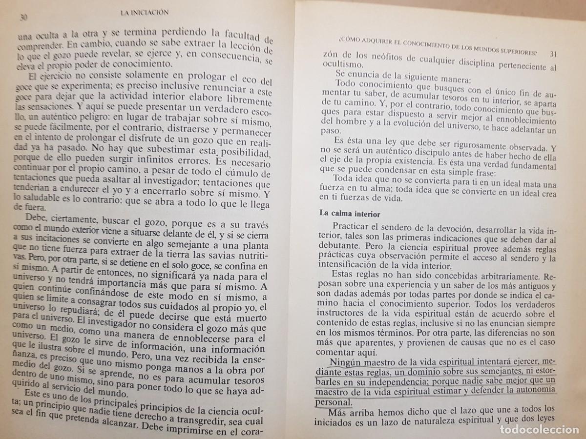 Libros: LA INICIACION - RUDOLF STEINER - ED. EDAF - 1988 - Foto 10