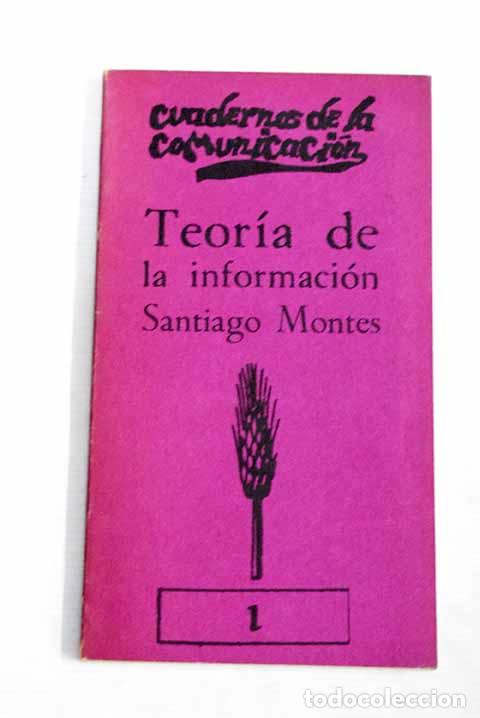 Libros: Teor&iacute;a de la informaci&oacute;n.- Montes, Santiago - Foto 1