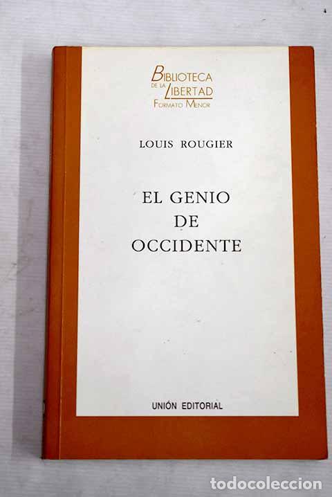 Libros: El genio de Occidente.- Rougier, Louis - Foto 1
