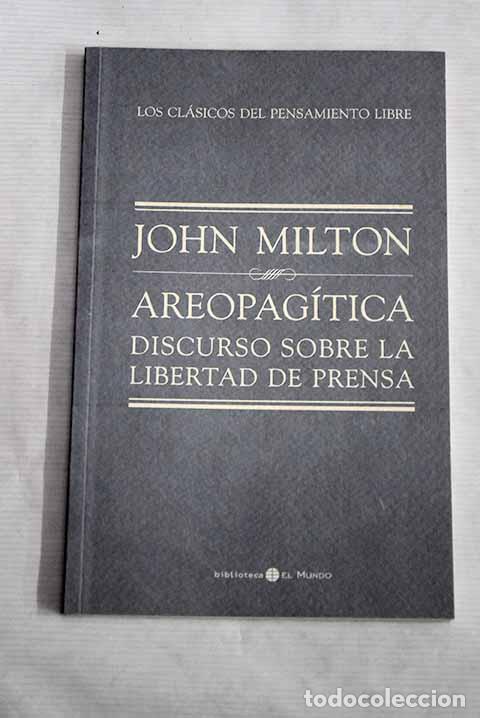 Libros: Areopag&iacute;tica: Milton, John.- Milton, John - Foto 1