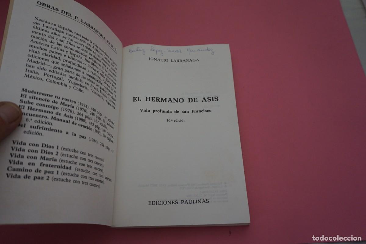 Libros: 15C/ EL HERMANO DE ASIS - IGNACIO LARRA&Ntilde;AGA / EDICIONES PAULINAS - Foto 2