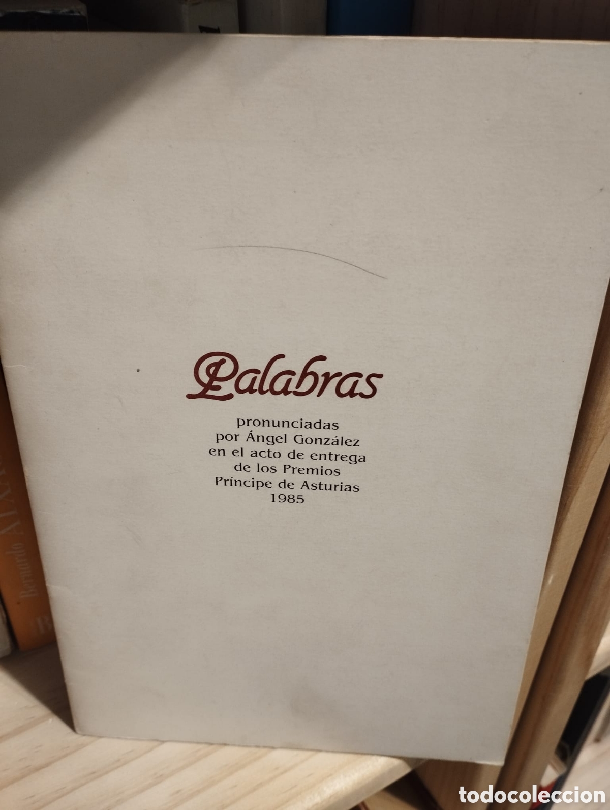 B&uuml;cher: Palabras pronunciadas por Angel Gonzalez en el acto de entrega de los Premios Principe de Asturias 1