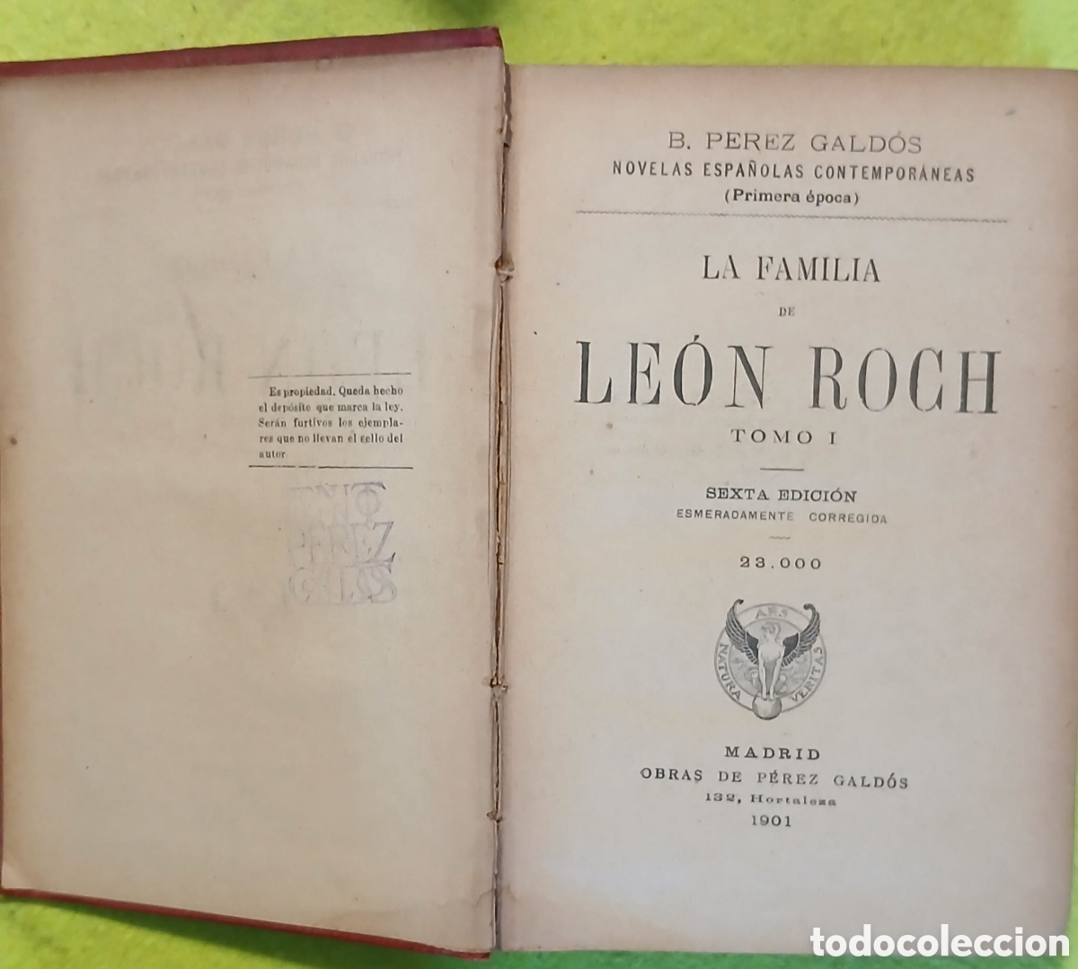 Libros: Familia de Leon Roch 1901 - Foto 2