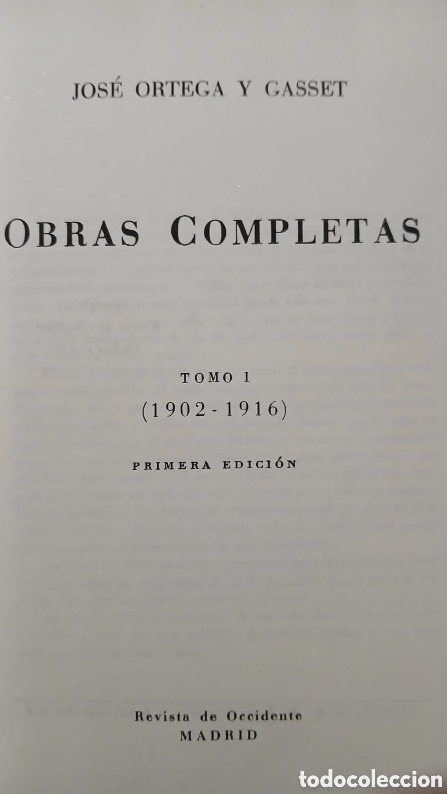 Libros: Obras completas Jos&eacute; Ortega Gasset, 1a edicion - Foto 2