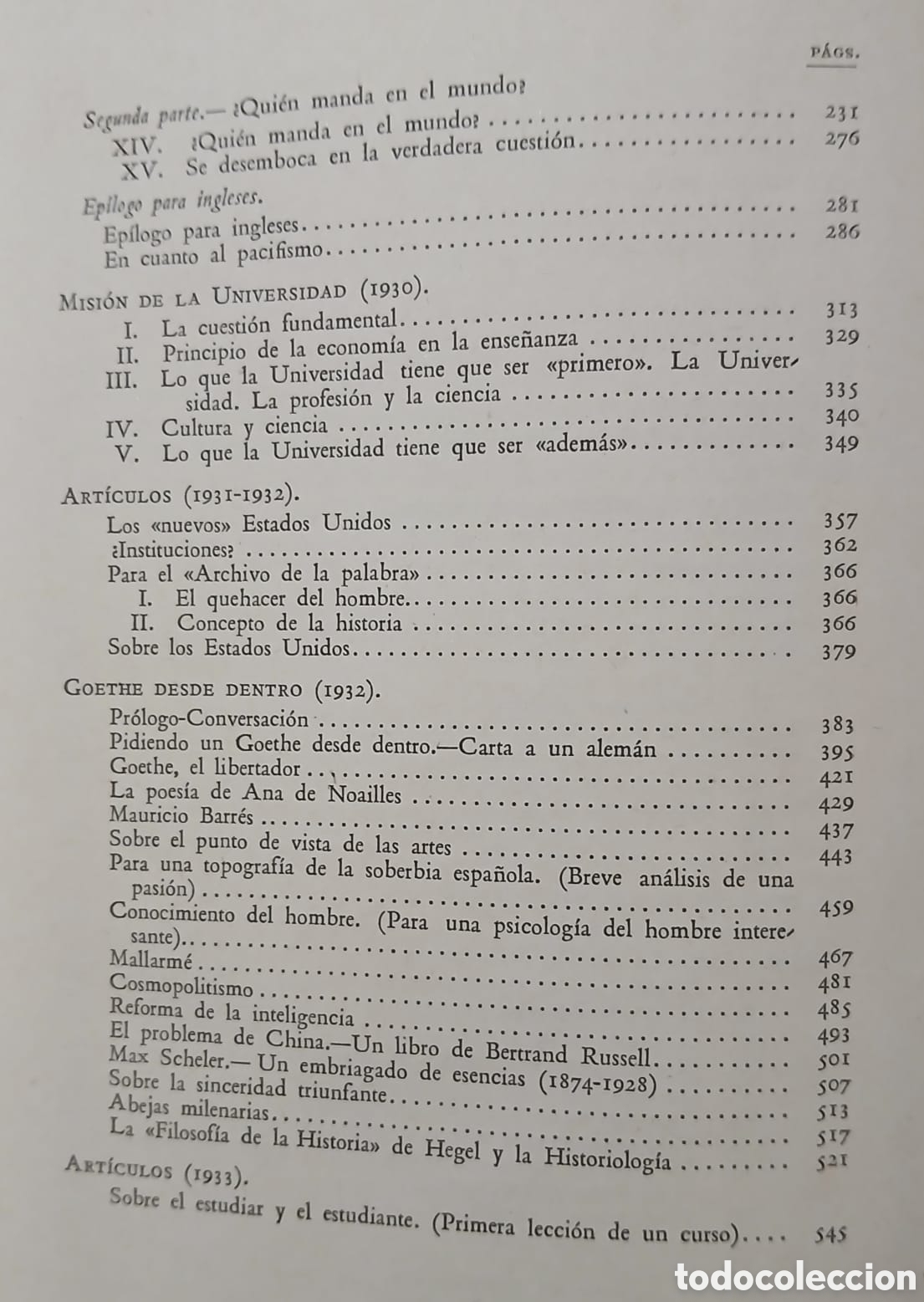 Libros: Obras completas Jos&eacute; Ortega Gasset, 1a edicion - Foto 18