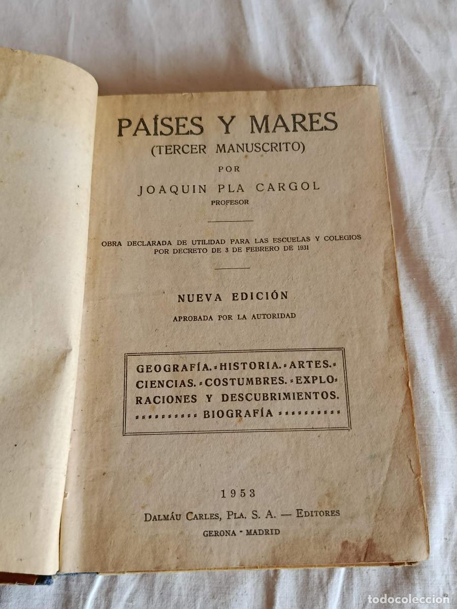 Libros: Libro Pa&iacute;ses y mares Joaqu&iacute;n Pla - Foto 2