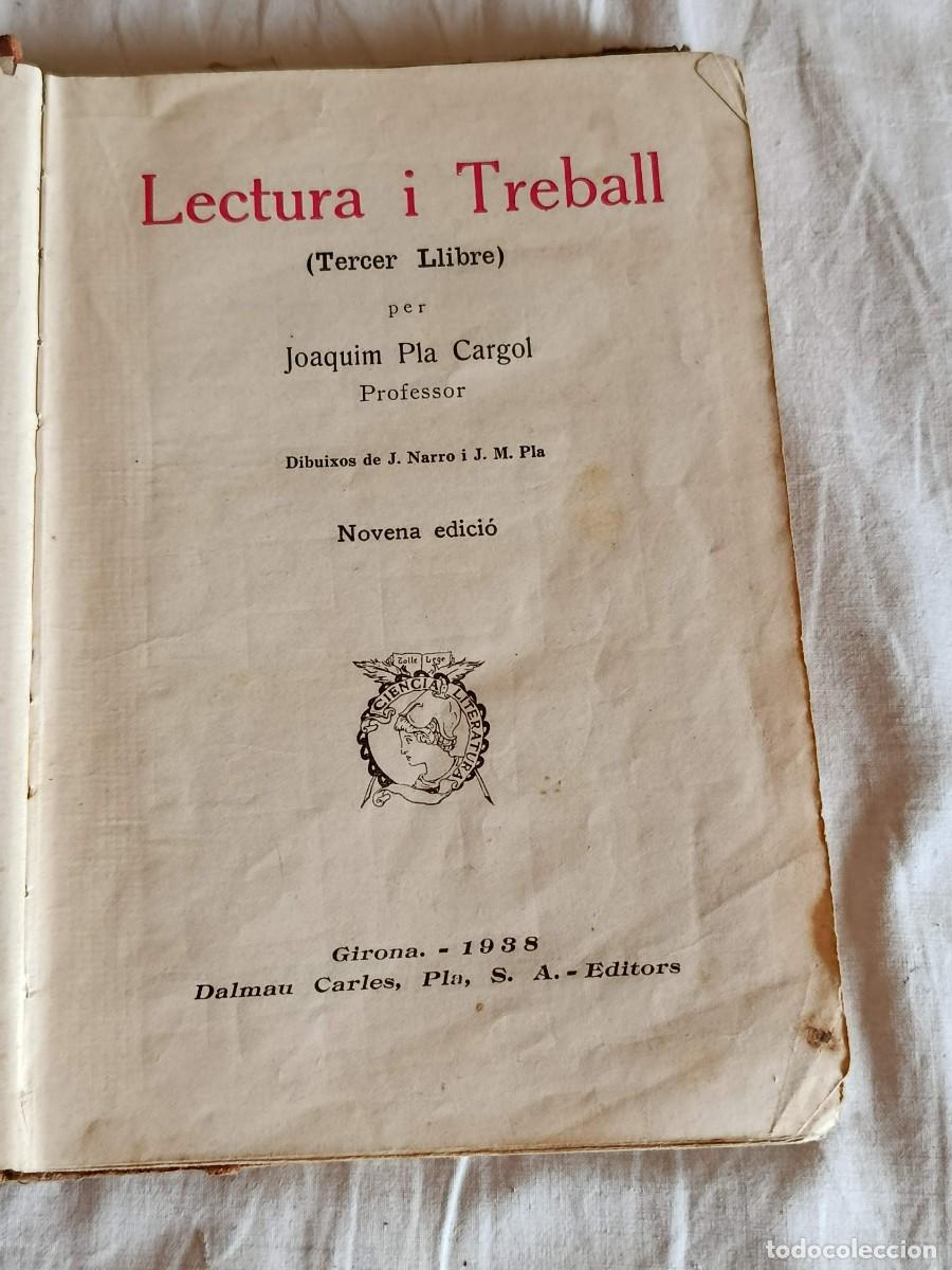 Libros: Libro Lectura i treball joaquin 1938 - Foto 2