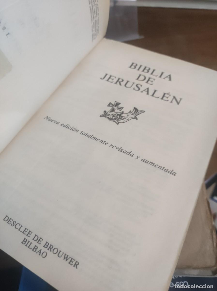Libros: BIBLIA DE JERUSAL&Eacute;N - EDITORIAL DESCL&Eacute;E DE BROUWER - Foto 3
