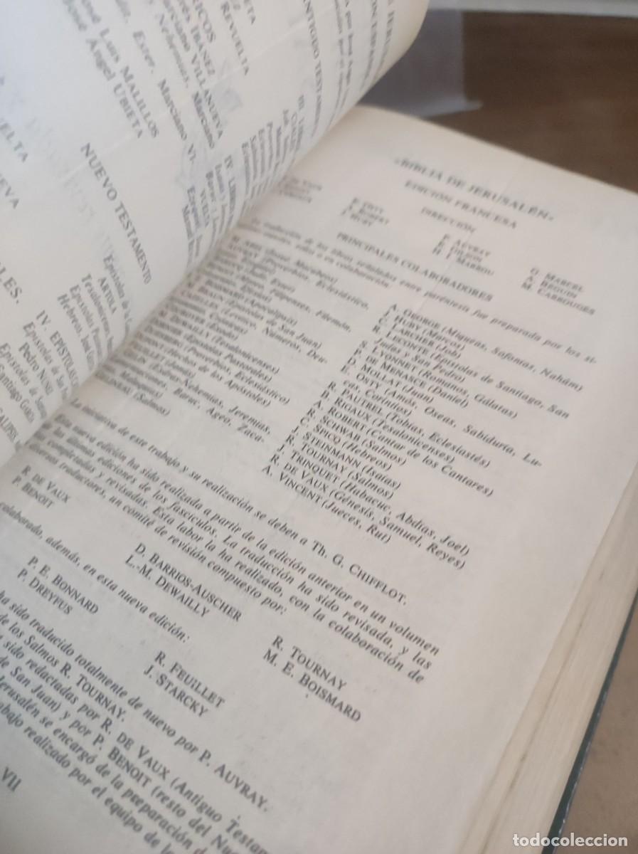 Libros: BIBLIA DE JERUSAL&Eacute;N - EDITORIAL DESCL&Eacute;E DE BROUWER - Foto 4