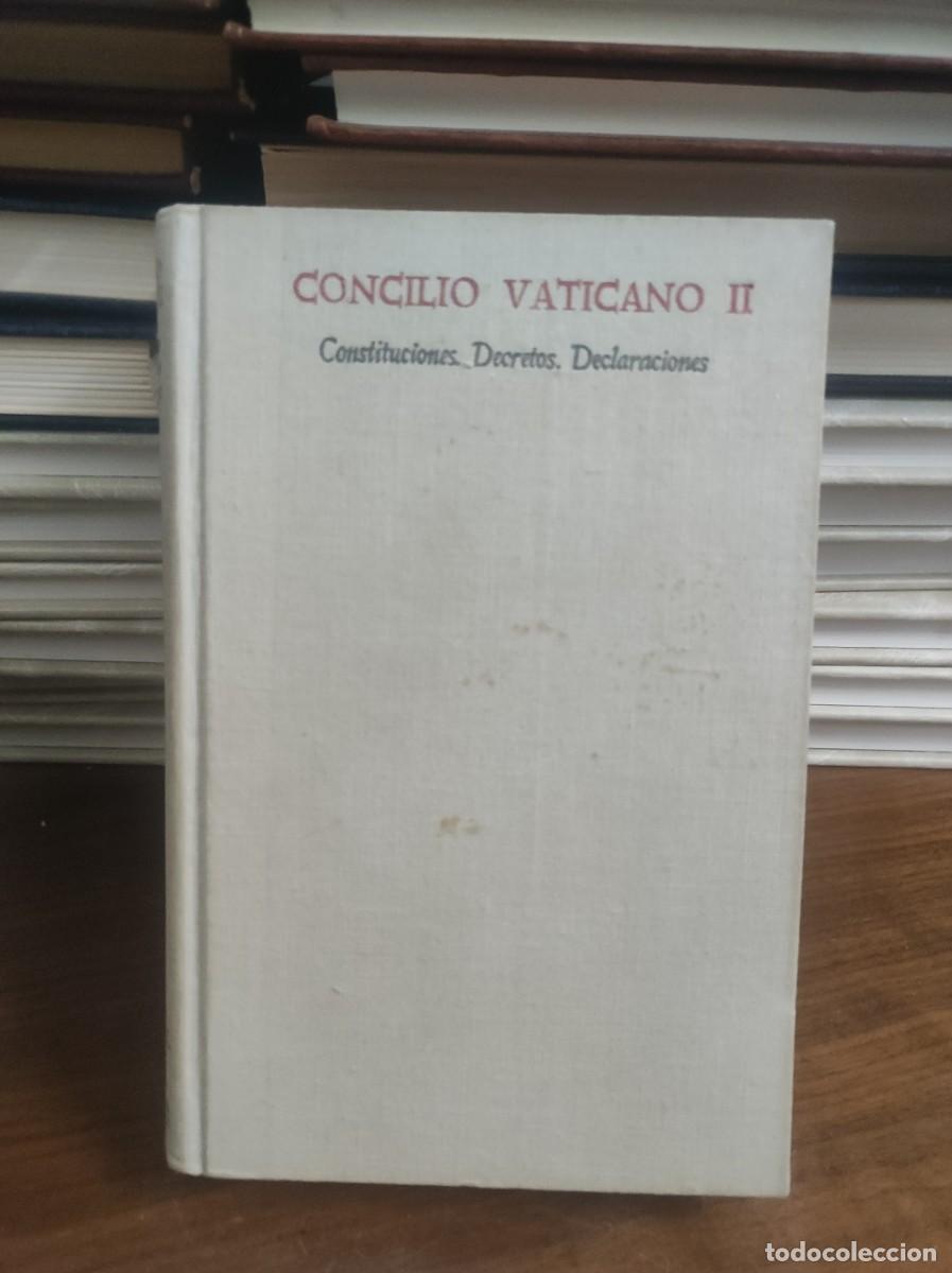 Libros: CONCILIO VATICANO II CONSTITUCIONES DECRETOS DECLARACIONES - Foto 1