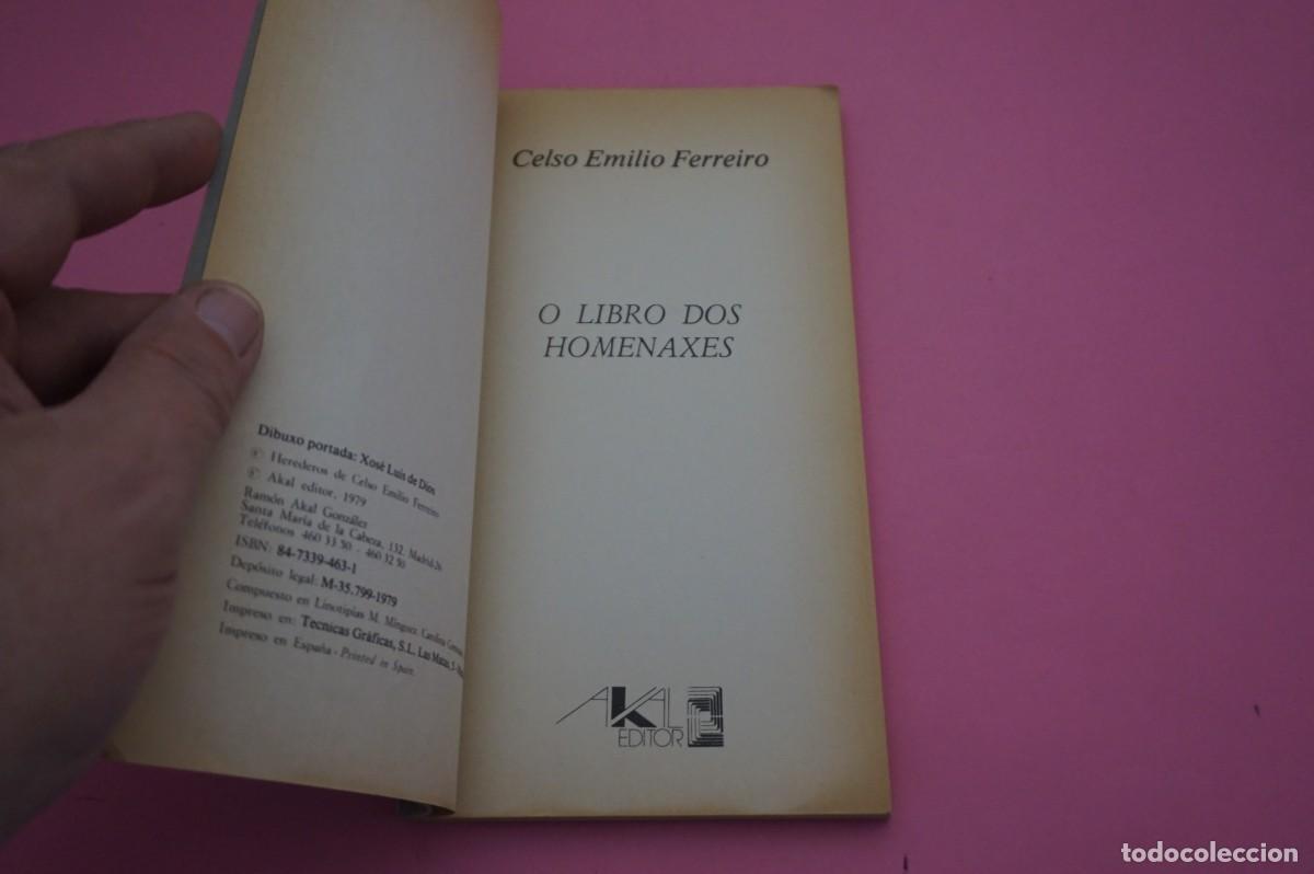 Libros: AR5B- O LIBRO DOS HOMENAXES - CELSO EMILIO FERREIRO / AKAL EDITOR - Foto 2
