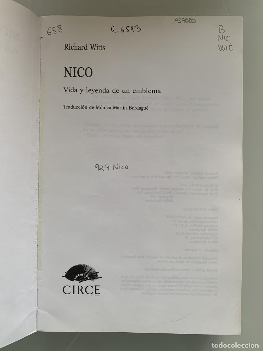 Libros: NICO - Richard Witts - Foto 2