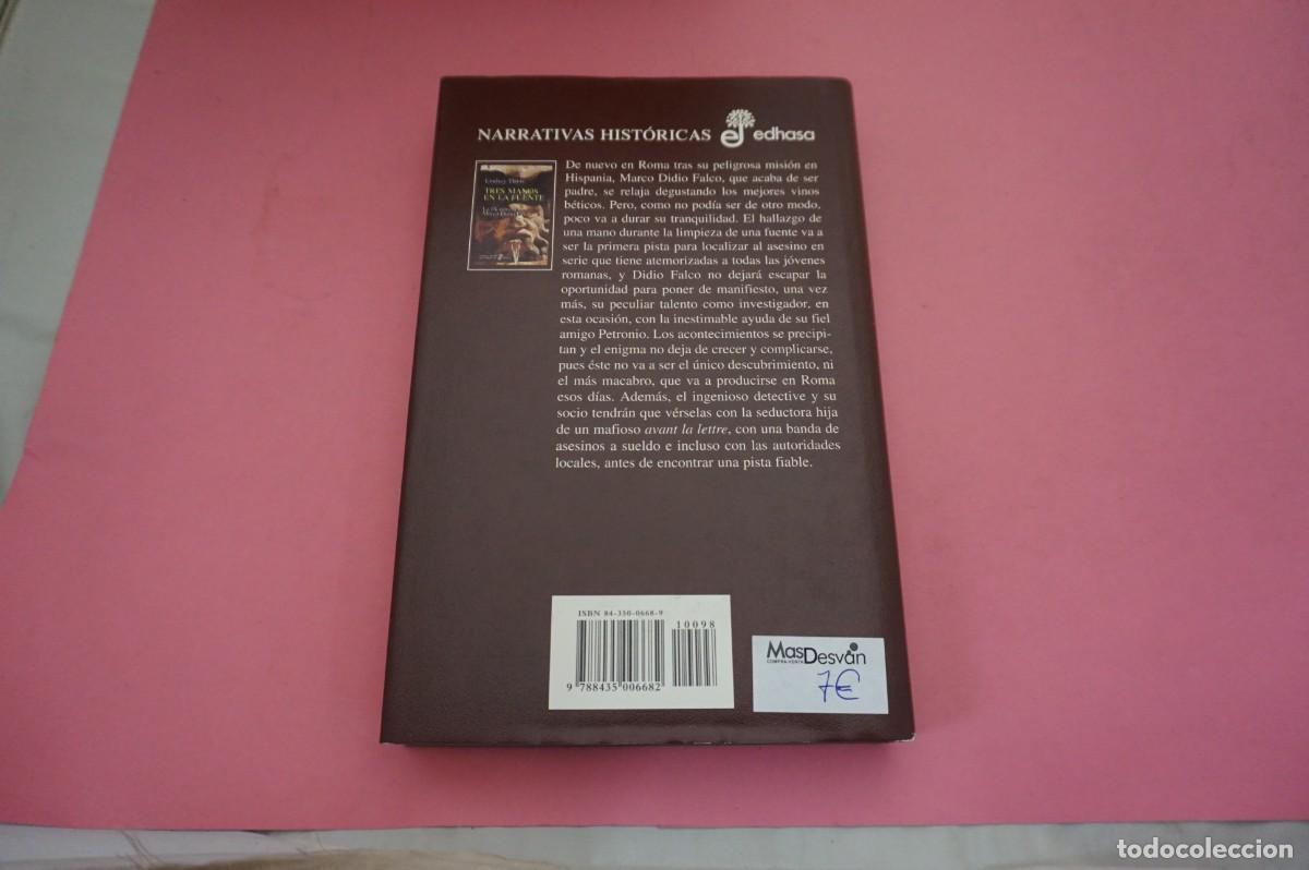Libros: AR2C/ TRES MANOS EN LA FUENTE - LINDSEY DAVIS / EDITORIAL EDHASA - Foto 5