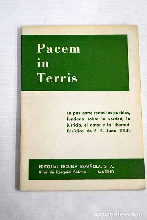 Libros: Pacem in terris: : Escuela Espa&ntilde;ola. - Foto 1