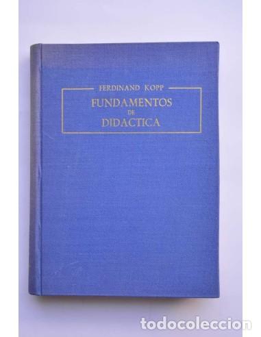 Libros: Fundamentos de did&aacute;ctica - KOPP, Ferdinand - Foto 1