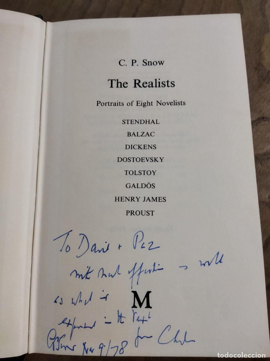 Libros: THE REALISTS. - SNOW, C. P. - Foto 3