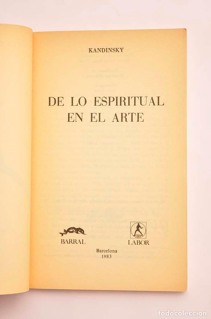 Libros: De lo espiritual en el arte - KANDINSKY - Foto 2
