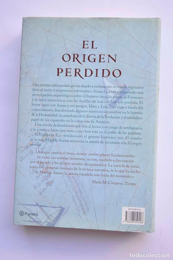 Libros: El origen perdido - ASENSI, Matilde - Foto 4