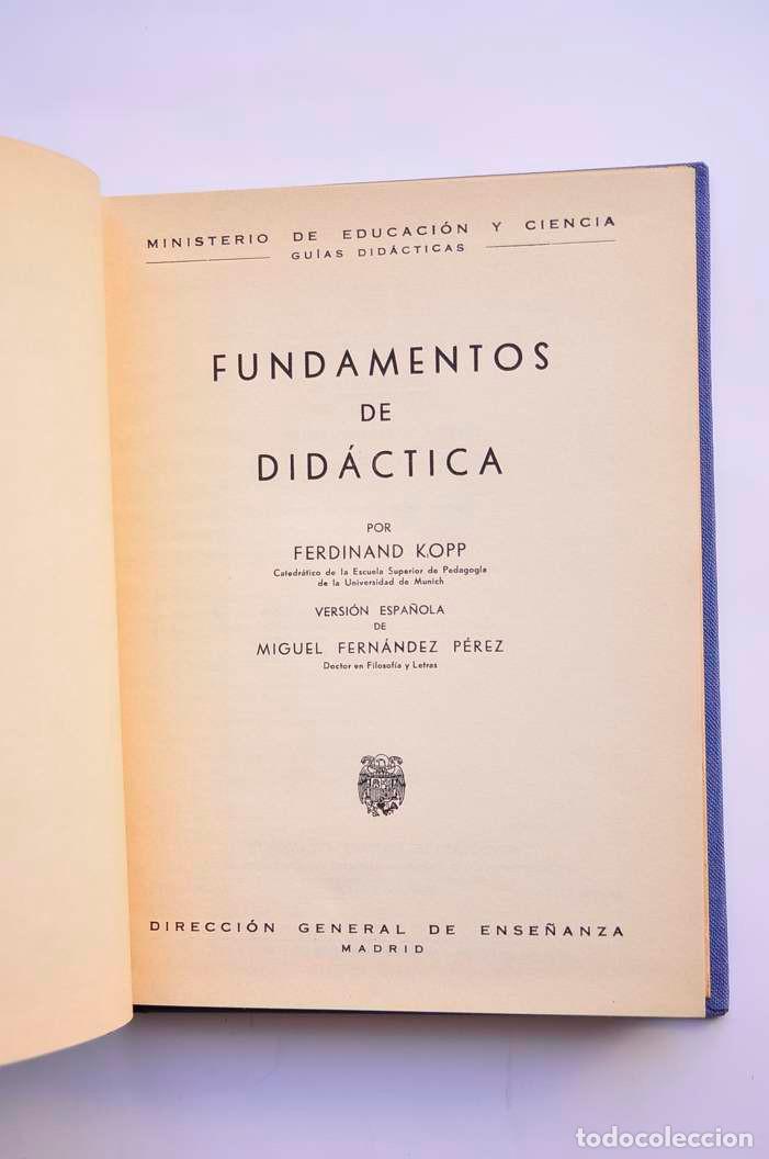Libros: Fundamentos de did&aacute;ctica - KOPP, Ferdinand - Foto 2