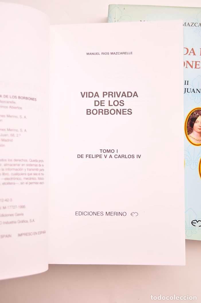 Libros: Vida privada de los Borbones - RIOS MAZCARELLE, Manuel - Foto 2