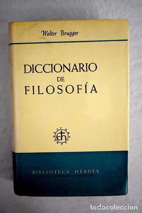 Libros: Diccionario de Filosofia.- Brugger, Walter - Foto 1