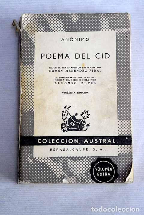 Libros: Poema del Cid: : Espasa-Calpe. - Foto 1