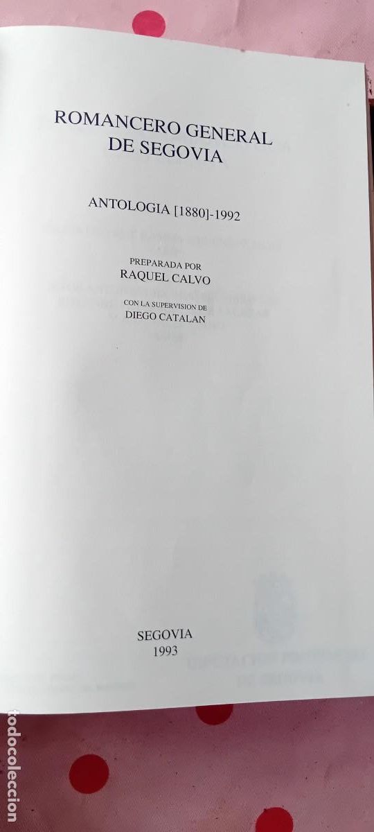Libros: Romancero general de Segovia. 1880-1992. - Foto 3