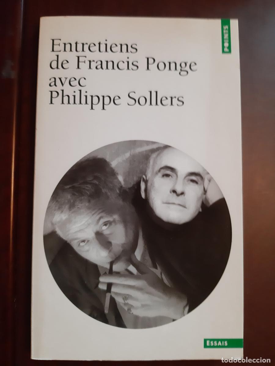 Libros: Entretiens de Francis Ponge avec Philippe Sollers - Francis Ponge - Foto 1