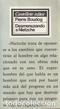 Libros: Desmenuzando a Nietzsche - Pierre Boudog - Foto 1
