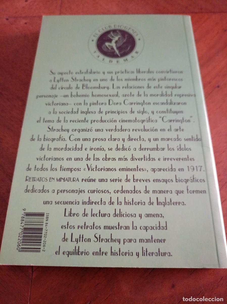 Libros: Retratos en miniatura. Strachey, Lytton. - Foto 2