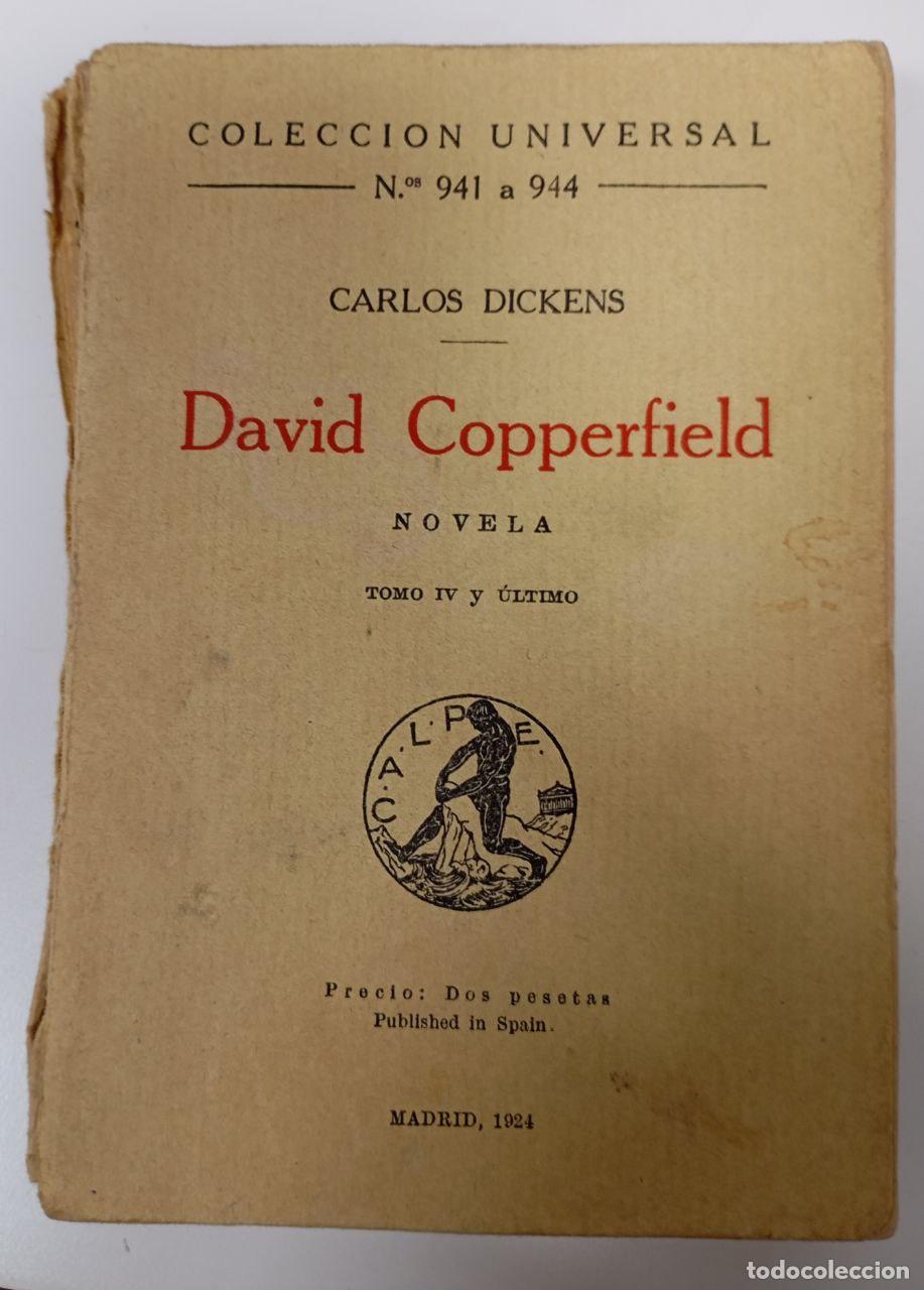 Libros: David Coperfield. Tomo IV y &uacute;ltimo - Dickens, Carlos. - Foto 1
