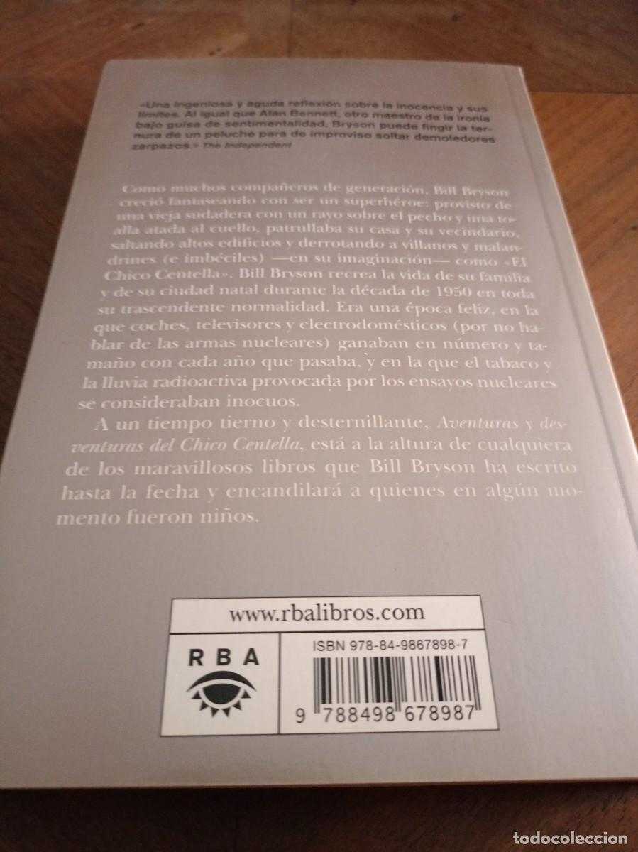 Libros: Aventuras y desventuras del chico Centella. Bryson, Bill. RBA - Foto 2