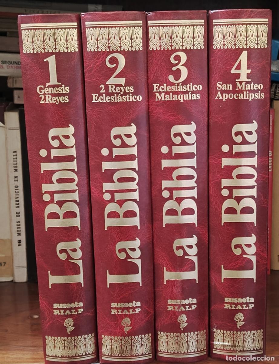 B&uuml;cher: La Biblia - 4 tomos - Rialp Susaeta - tdk243b -