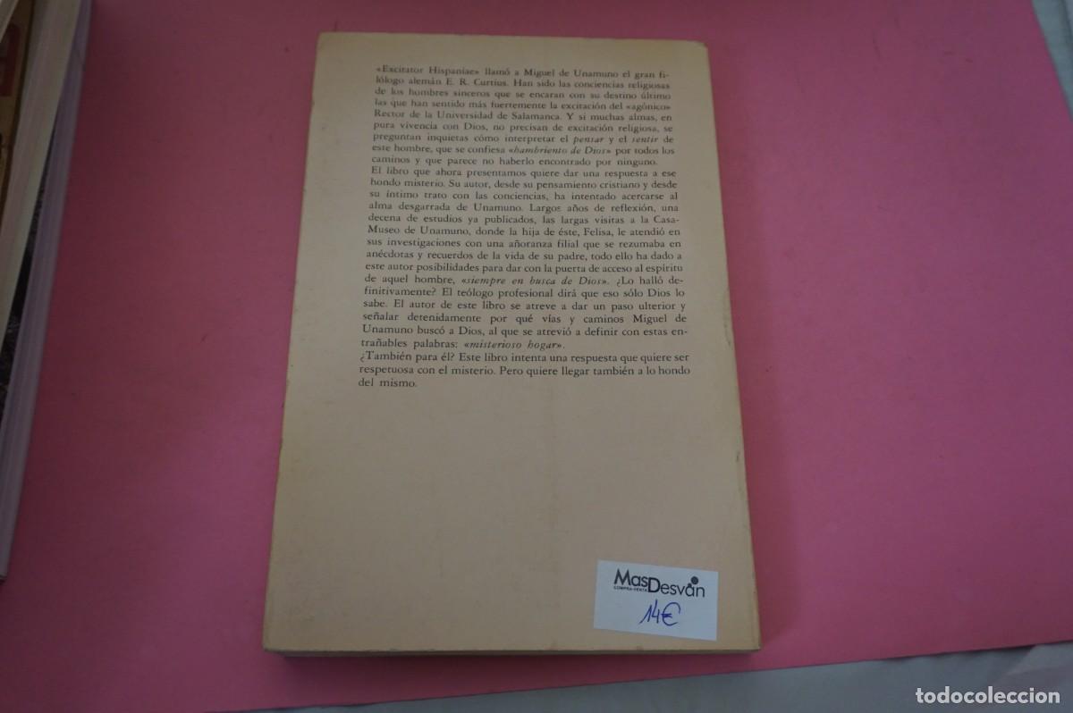 Libros: AR20C/ UNAMUNO Y DIOS - ENRIQUE RIVERA / EDICIONES ENCUENTRO - Foto 5