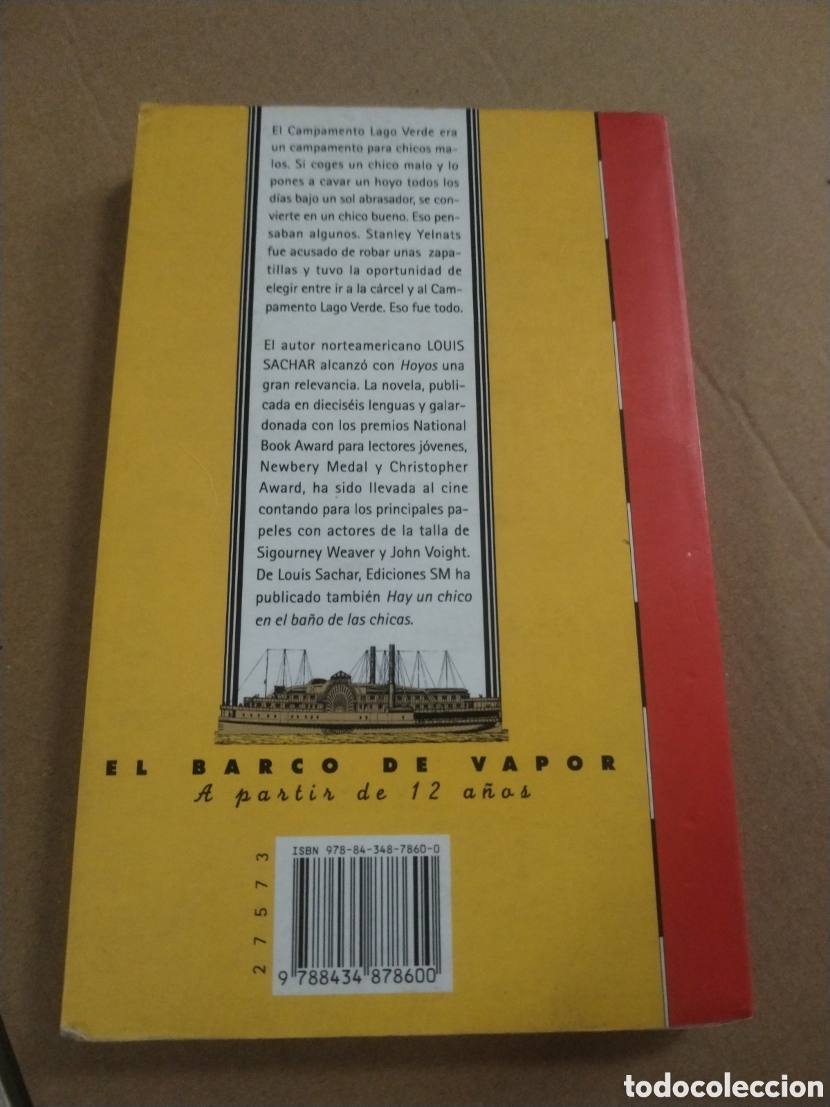 Libros: HOYOS. LOUIS SACHAR. EL BARCO DE VAPOR. - Foto 2