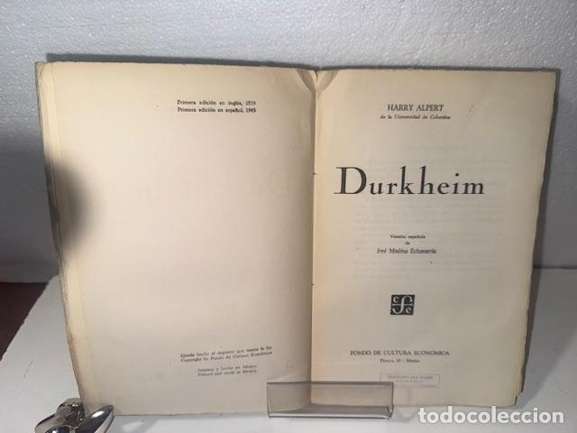 Libros: DURKHEIM HARRY ALPERT 1945 - Foto 2
