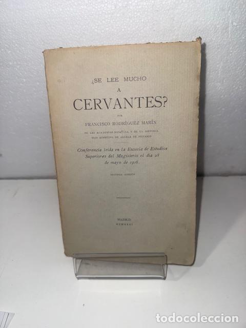 Libros: SE LEE MUCHO A CERVANTES FRANCISCO RODRIGUEZ MARIN 1931