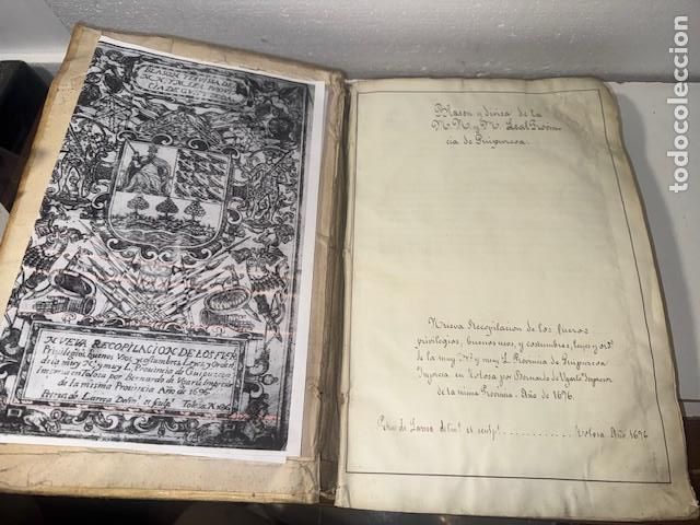 Libros: FUEROS DE GUIPUZCOA 1696 - Foto 2