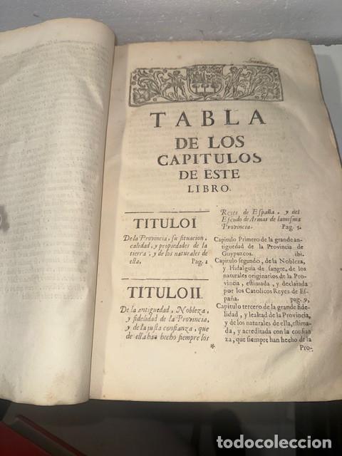 Libros: FUEROS DE GUIPUZCOA 1696 - Foto 3